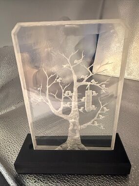 Vintage Amazing Robert Fox carved Acrylic Sculpture